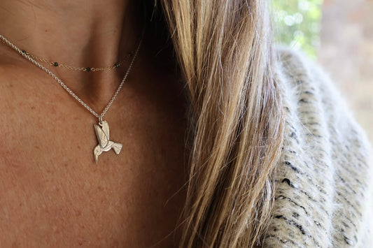 Baby Hummingbird Necklace