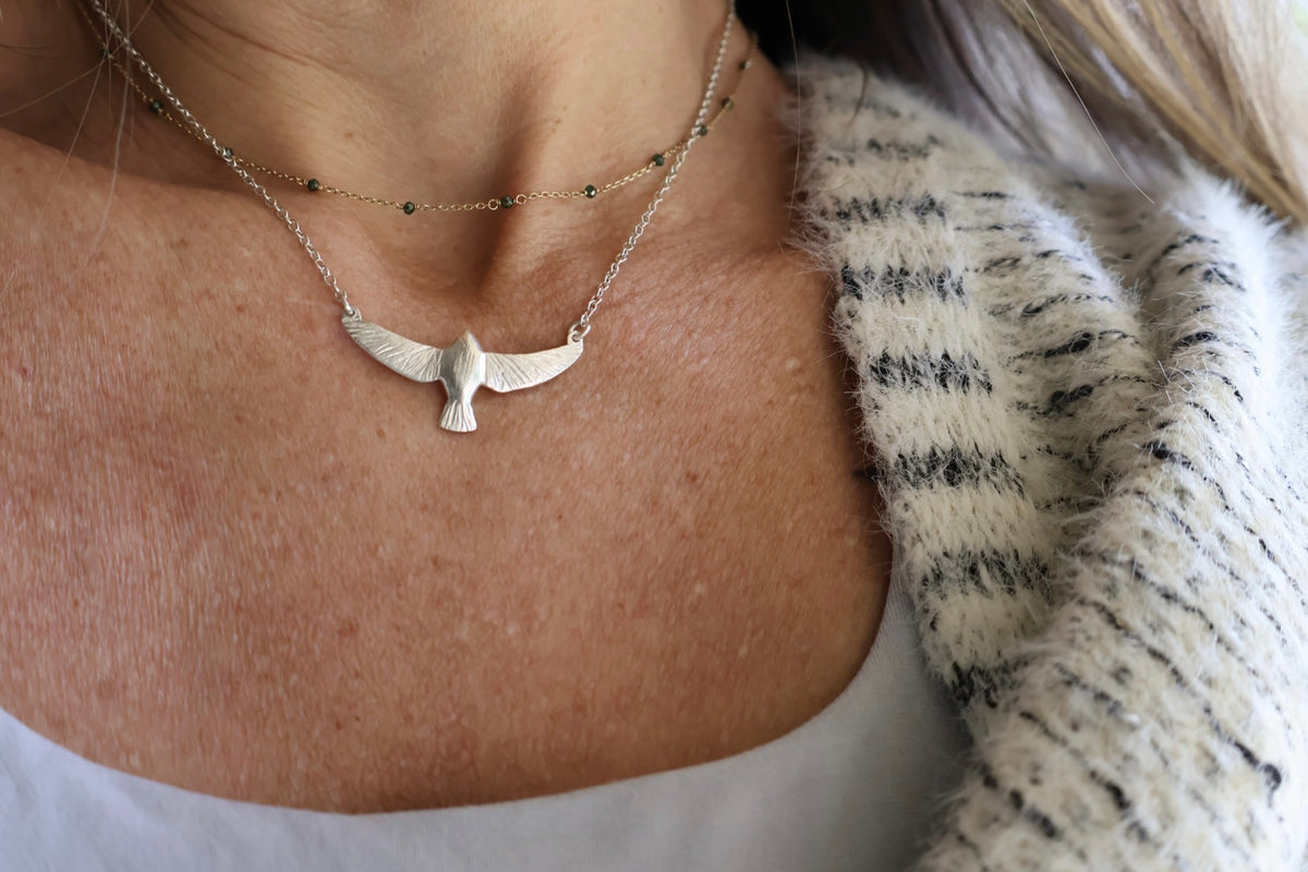 Soaring Mama Bird Necklace