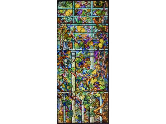 Lemon Tree and Grape Vine with Trellis Window
