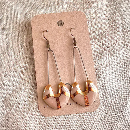 Nude Pink w Gold Accents