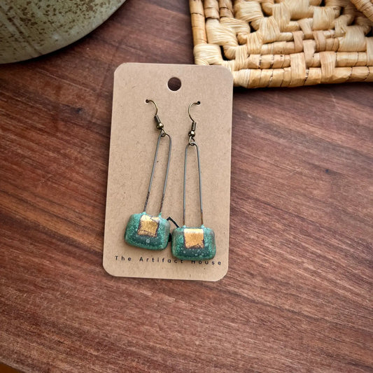 Patina Green Cracked Gold
