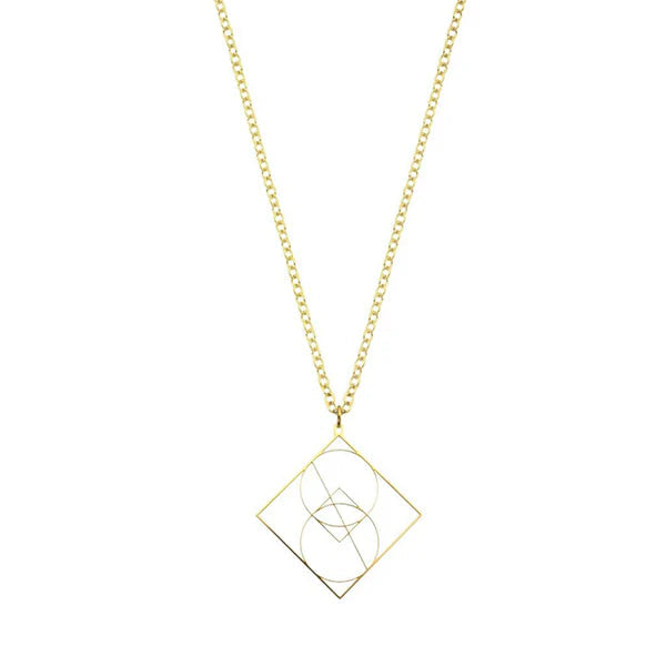 Vesica Piscis Symbol Necklace