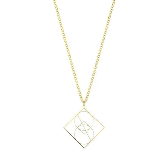 Vesica Piscis Symbol Necklace