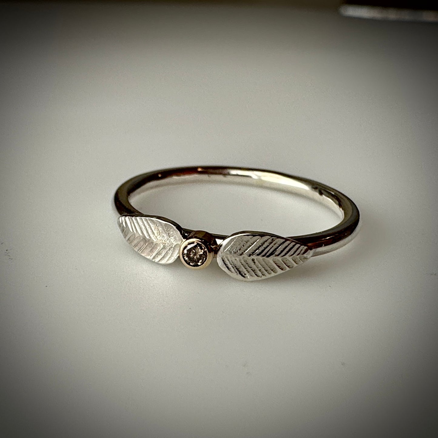 Silver Leaf Rings