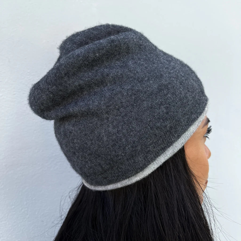 Reversible Cashmere Beanie