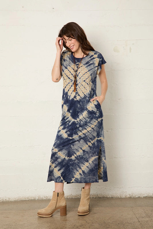 Org Cotton Taos Cap Slit Maxi