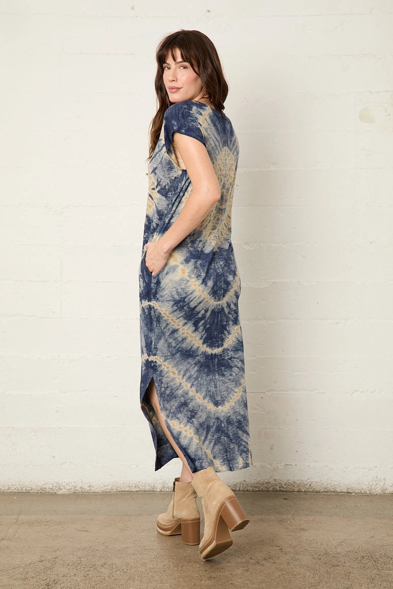 Org Cotton Taos Cap Slit Maxi