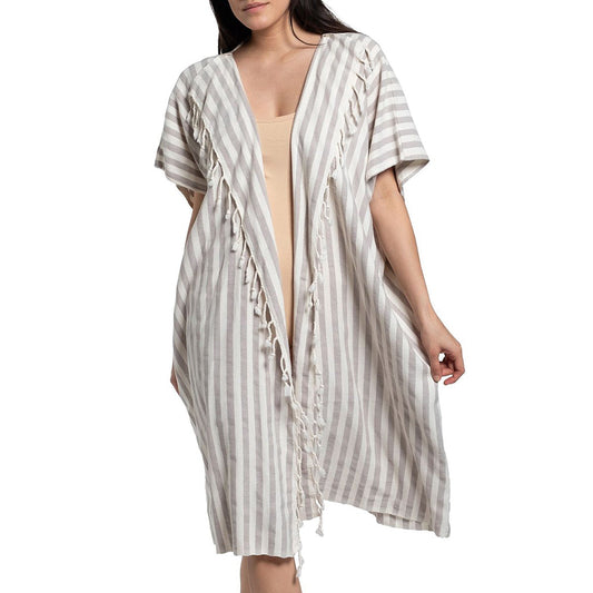 Nautical Stripe Turkish Kimono