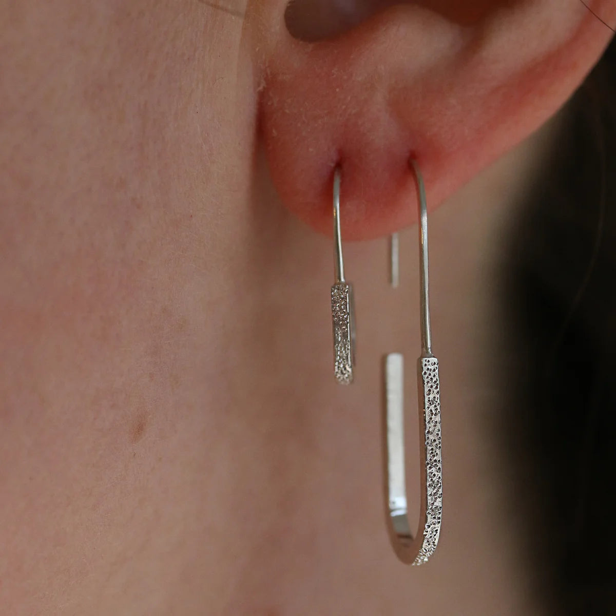 Diamond Dusted Elongated Drops