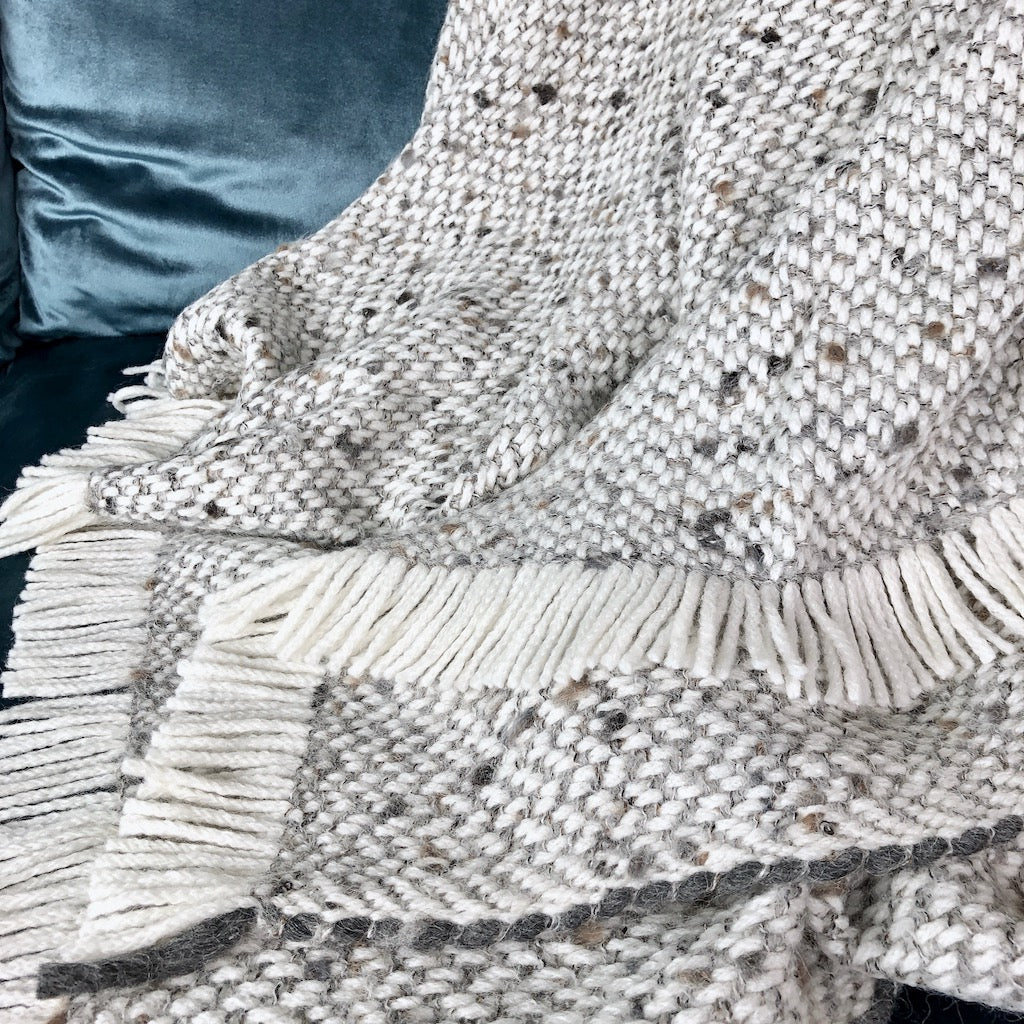 Chunky Weave Alpaca Throw